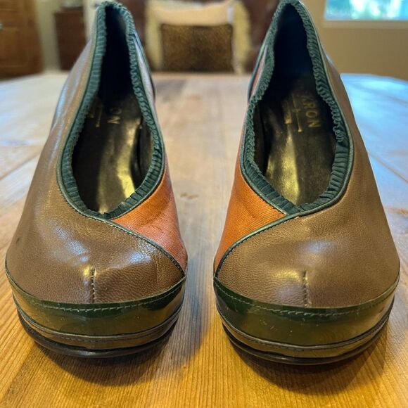 Anthropologie KRON by KRONKRON Leather Wedges Size 37 - Picture 3 of 14